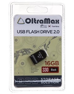 Флешка 16 ГБ черный OM 16GB 330 Black Oltramax