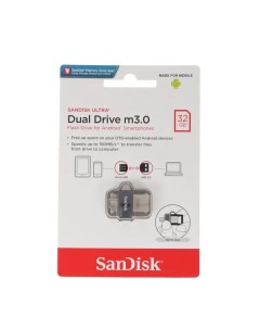 Флешка 32Gb Ultra Dual Drive Go SDDDC3 032G G46 32 ГБ Silver Sandisk