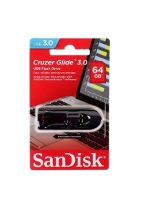 Флешка 64Gb Cruzer Glide USB3 0 SDCZ600 064G G35 64 ГБ Black Sandisk