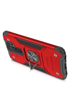 Противоударный чехол Legion Case для Xiaomi Redmi 9 красный Black panther