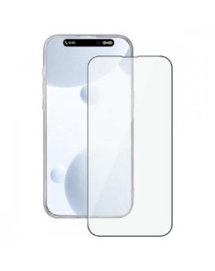 Защитное стекло Classic Full Glue для Apple iPhone 15 Pro Max черная рамка 2шт Deppa