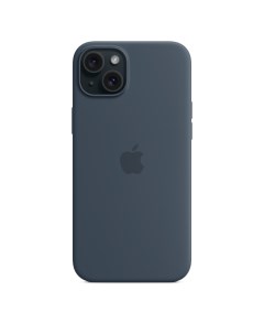Чехол для смартфона iPhone 15 Plus Silicone Case MagSafe Storm Blue Apple