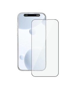 Защитное стекло для смартфона 2 5D Full Glue iPhone 15 Pro Max черн рамка 2 шт Deppa