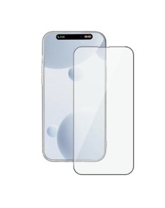 Защитное стекло для смартфона 2 5D Full Glue iPhone 15 Plus черная рамка 2 шт Deppa