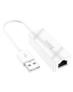 Сетевой адаптер с USB на интернет адаптер 100 Mbps UA22 белый Hoco