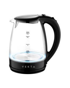 Чайник электрический KMG 1706 1 7 л прозрачный черный Vekta