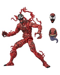 Фигурка симбиот Карнаж Марвел Carnage Marvel подвижная сменные головы 16 см Hasbro