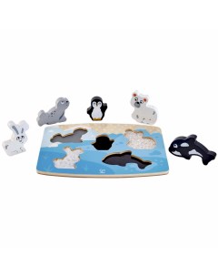 Развивающая игрушка Тактильная головоломка Арктические животные E1620_HP Hape
