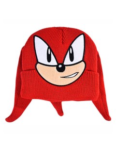 Шапка детская Наклз Соник Sonic the Hedgehog с гребнями красный 60 Starfriend