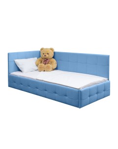 Детская диван кровать Банни ящик для хранения голубой 200х90 см М-стиль