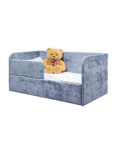 Детская диван кровать Непоседа защитный бортик голубой 160х80 см М-стиль