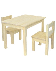 Комплект детской мебели KIDS стол 50x70см 2 стула Без покрытия Rolti