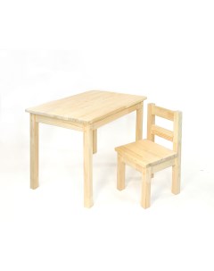 Комплект детской мебели KIDS стол 50x70см 1 стул Без покрытия Rolti