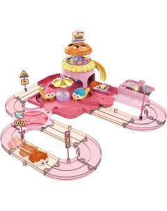 Игровой набор Город хомяков Розовый хомяк и кафе со светом и звуком K 1619D Fenfa