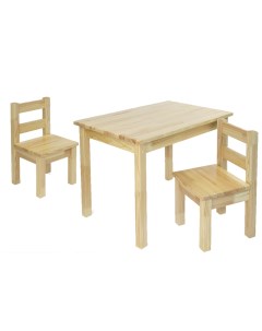 Комплект детской мебели KIDS стол 50x70см 2 стула Лакированный Rolti