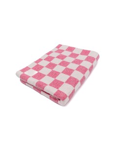 Одеяло байковое детское клетка 4х4 розовая Промгрупп