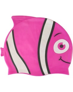 Шапочка для плавания детская силикон розовая Рыбка E38898 12 Спортекс