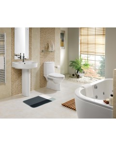 Коврик для ванной комнаты Cube с принтом размер 40x60 см цвет серо чёрный Рыжий кот