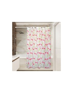 Штора для ванной Фламинго материал основы peva 54 г м2 PV 116 180x180 см Сантис