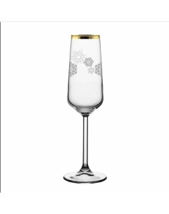 Набор новогодних бокалов для шампанского Вьюга 195 мл 2шт Promsiz
