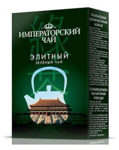 Чай Императорский зеленый байховый крупнолистовой элитный 80 г Императорский чай