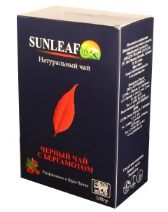 Чай черный цейлонский листовой Бергамот 100 г Sunleaf