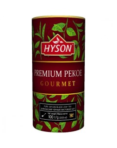 Чай Премиум Pekoe чёрный крупнолистовой 100 гр Hyson