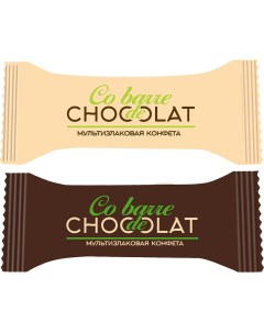 Мультизлаковые конфеты с белой и темной кондитерской глазурью ассорти 2 кг Co barre de chocolat