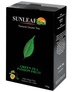 Чай зеленый цейлонский листовой Маракуйя 100 г Sunleaf