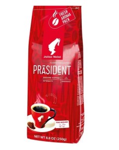 Кофе молотый кофе черный Президент Prasident 250 г Julius meinl