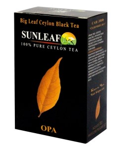 Чай черный цейлонский листовой OPA 100 г Sunleaf