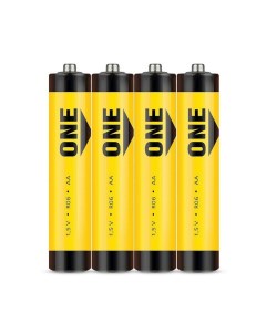 Батарейка R6 4S ОН001 солевая желтый 4шт One