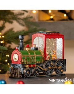 Новогодний светильник Рождественский поезд F29 1 белый теплый Winter glade