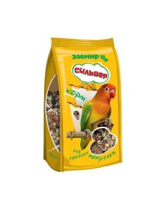 Сухой корм для средних попугаев Сильвер 8 шт по 800 г Зоомир