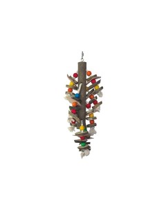 Игрушка для птиц Деревянные чипсы разноцветная дерево 12х12х52 см Skyrus