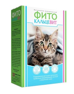 Витаминно минеральный функциональный корм для кошек Mealberry Фитокальцевит 250 г 5 шт Биофармтокс