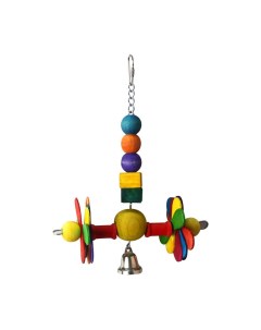 Игрушка для птиц Цветок для Дэйзи разноцветная дерево 50х17 см Skyrus