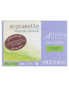 Альбом склейка для акварели Artistico Extra White Торшон 12 x 18 см 25 л 300 г Fabriano