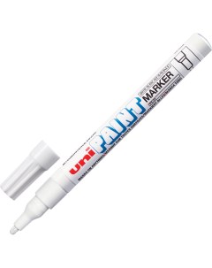 Маркер краска лаковый UNI Paint 0 8 1 2 мм БЕЛЫЙ нитро основа алюминиевый корпус Uni mitsubishi pencil