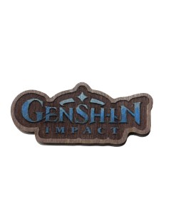 Значок Genshin Impact Геншин Импакт 7x10x2 см дерево Nobrand