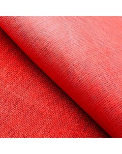 Ткань джутовая ламинированная 300гр м 0 67м х 2м цвет красный Kraftcom