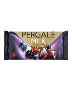 Шоколад молочный с начинкой из лесных ягод 100 г Pergale