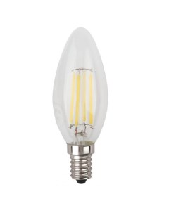 Лампа светодиодная Б0027943 F LED B35 7W 840 E14 филамент свеча 7Вт нейтр E14 Era