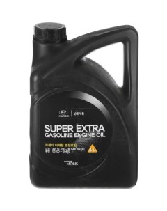 Моторное масло Super Extra Gasoline 5W 30 4л полусинтетическое Hyundai