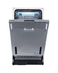 Встраиваемая посудомоечная машина KDI 45460 SD узкая ширина 44 8см полновстраиваемая загрузка 10 ком Korting