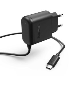 Сетевое зарядное устройство H 173617 USB type C 3A черный Hama