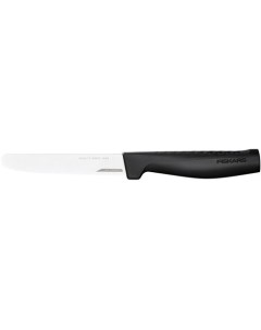 Нож кухонный Hard Edge для томатов 114мм заточка серрейтор стальной черный Fiskars