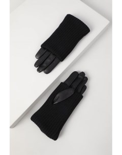 Комбинированные перчатки из кожа Boss