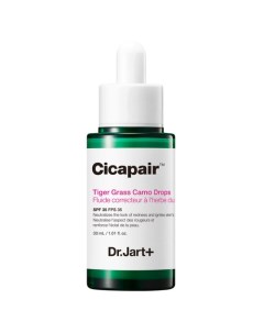 Cicapair Tiger Grass Camo Drops Восстанавливающая корректирующая цвет лица сыворотка SPF35 Dr.jart+