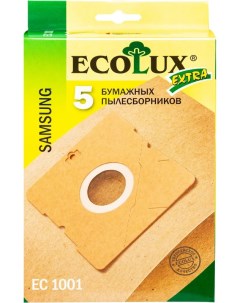 Мешки пылесборники EC1001 бумажные для пылесосов Samsung VP95 5 шт Ecolux